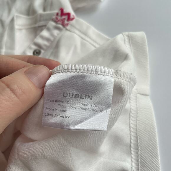 Dublin Competition White Button Front Shirt - Size XL - Picture 5 of 5